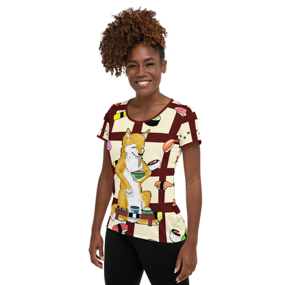 Sushi Dogs Women's Athletic T-shirt