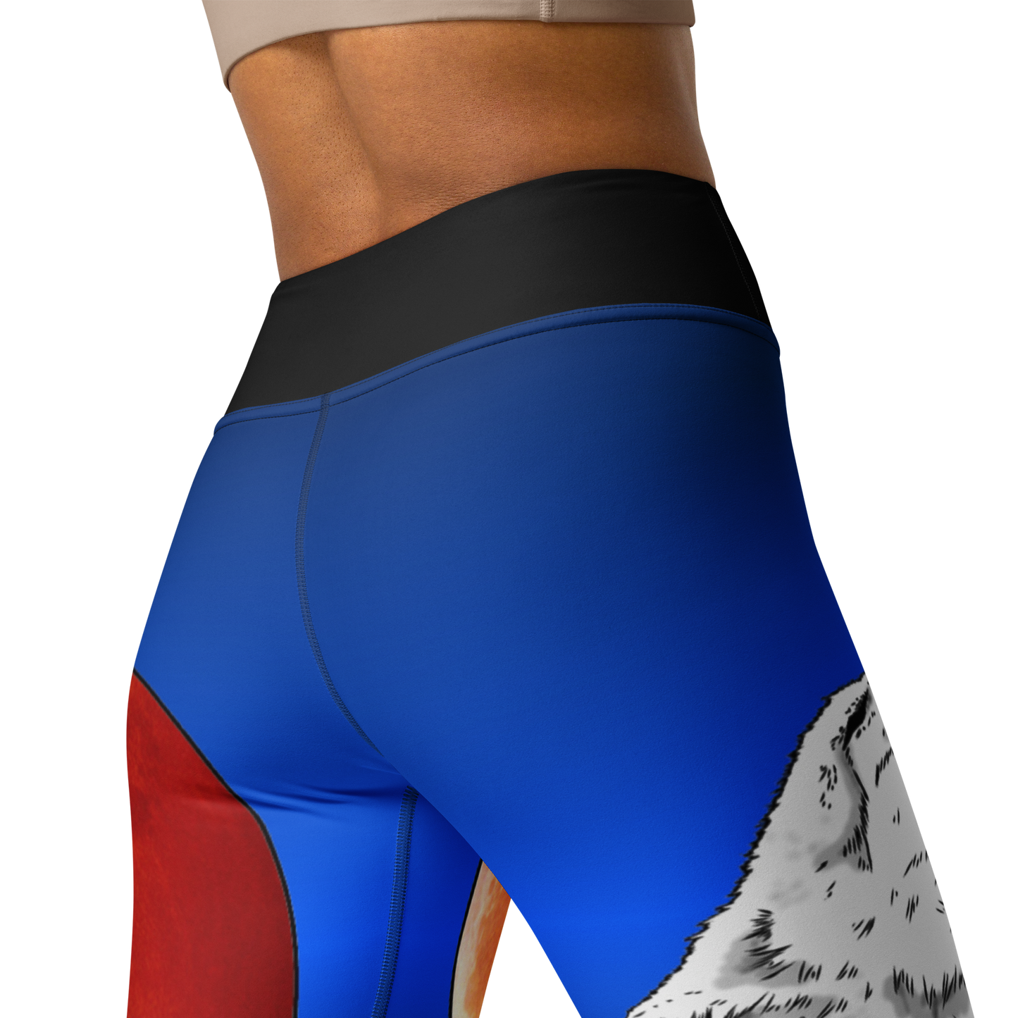 Howling Wolf Yoga Leggings