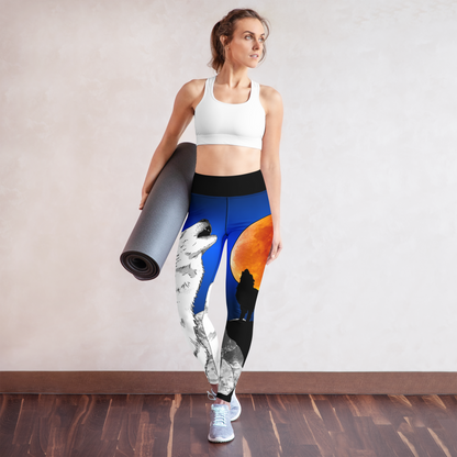 Howling Wolf Yoga Leggings
