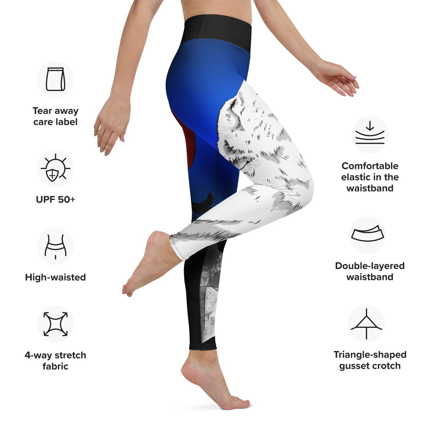 Howling Wolf Yoga Leggings