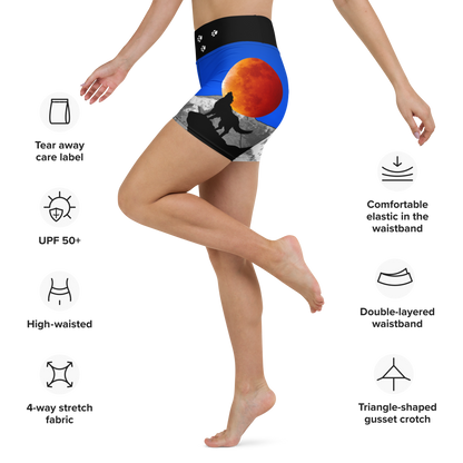 Howling Wolf Yoga Shorts