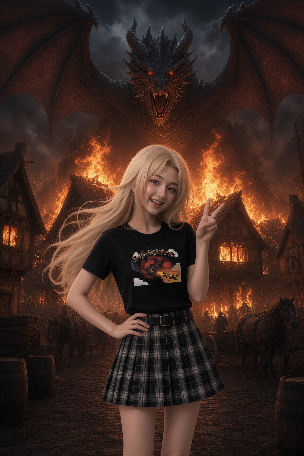 Danger I may Incinerate Stupid - T-Shirt