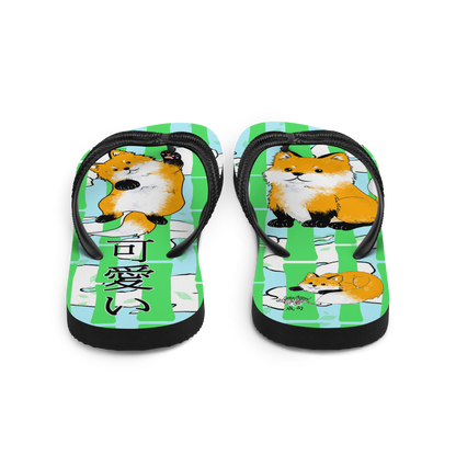 Kawaii Fox Flip-Flops