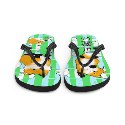 Kawaii Fox Flip-Flops
