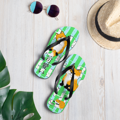 Kawaii Fox Flip-Flops