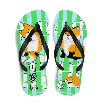 Kawaii Fox Flip-Flops