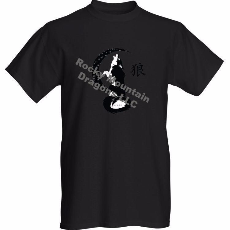 Short Sleeve T-Shirt Howling Moon - Rocky Mountain Dragons LLC