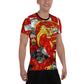 Red Imperial Dragon Men's Athletic T-shirt - Rocky Mountain Dragons LLC