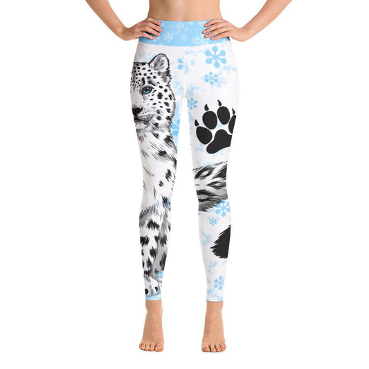 Snow Leopard Yoga Leggings - Rocky Mountain Dragons LLC