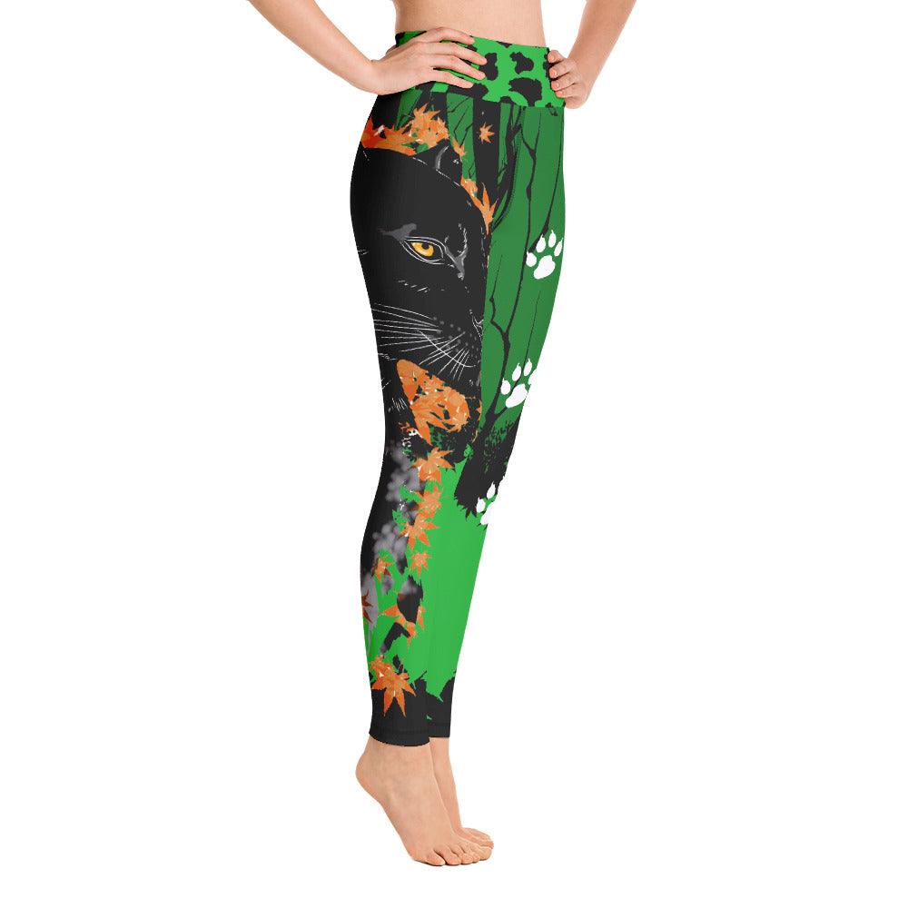Black Panther Yoga Leggings - Rocky Mountain Dragons LLC