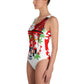 Chibi Inari Temple One-Piece Swimsuit - Rocky Mountain Dragons LLC