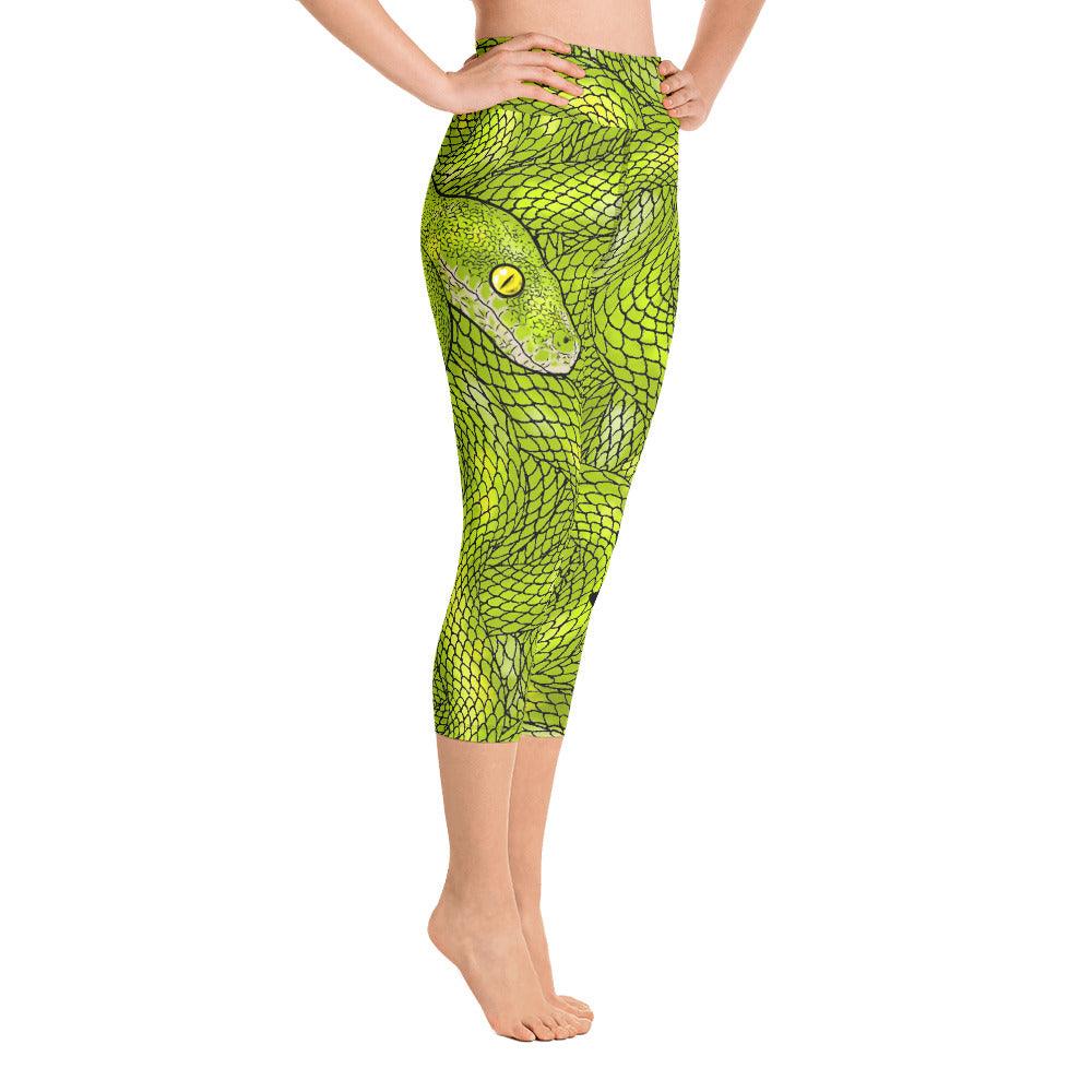 Snake's Lair Yoga Capri Leggings - Rocky Mountain Dragons LLC