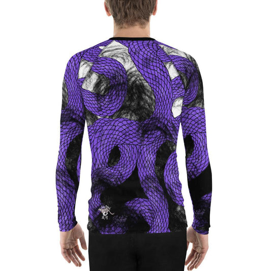 Purple Imperial Dragon Men's Long Sleeve Rash Guard - Rocky Mountain Dragons LLC