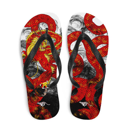 Red Imperial Dragon Flip-Flops - Rocky Mountain Dragons LLC