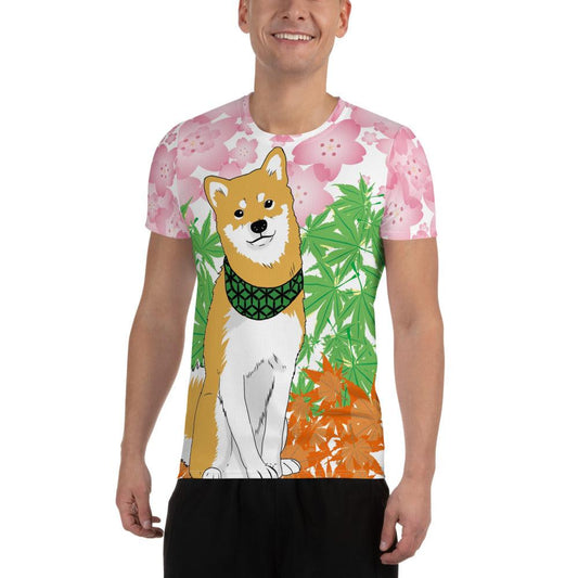 Seasons of Shiba Men's Athletic T-shirt - Rocky Mountain Dragons LLC