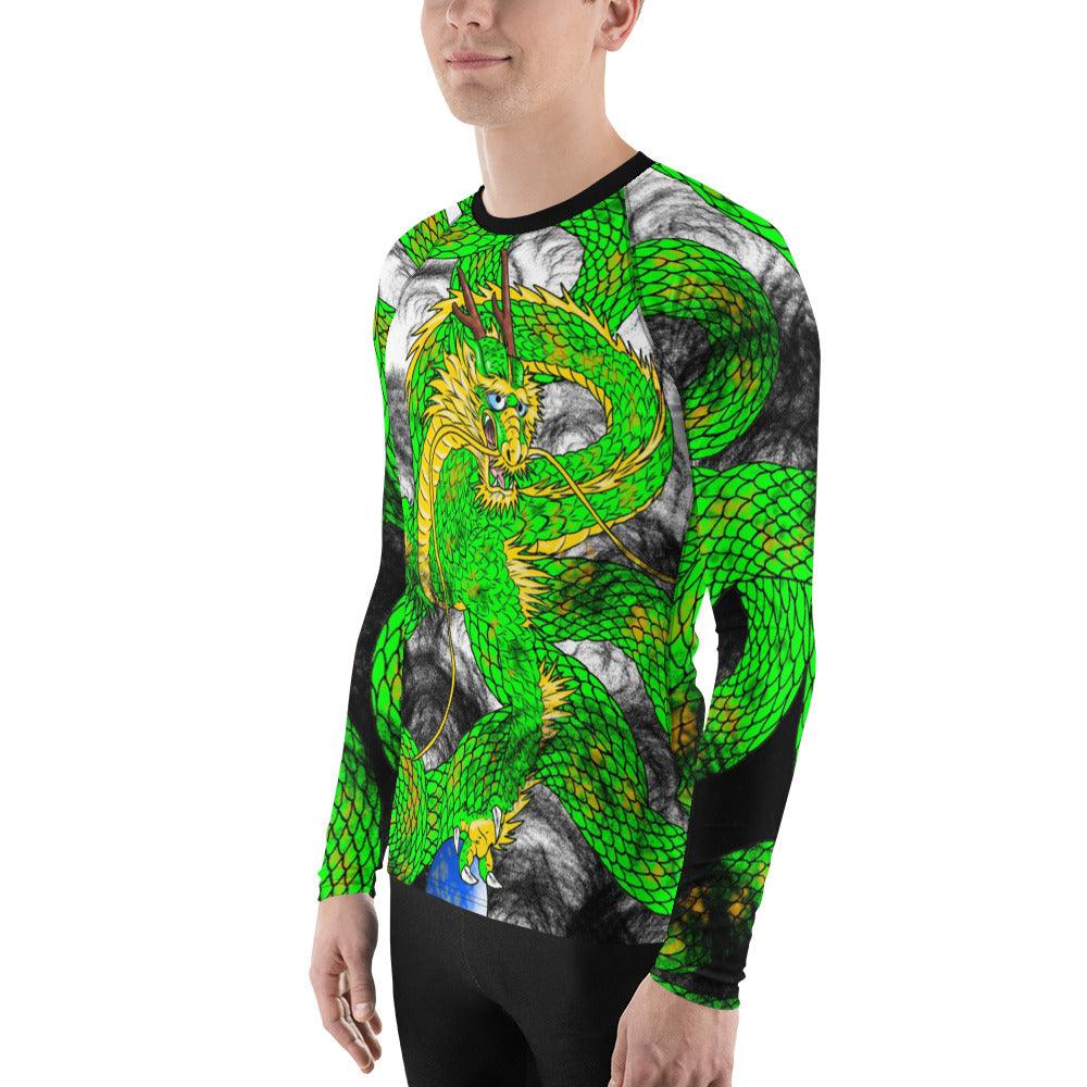 Lime Green Imperial Dragon Men's Long Sleeve Rash Guard – Rocky ...
