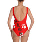 Chibi Inari Temple One-Piece Swimsuit - Rocky Mountain Dragons LLC