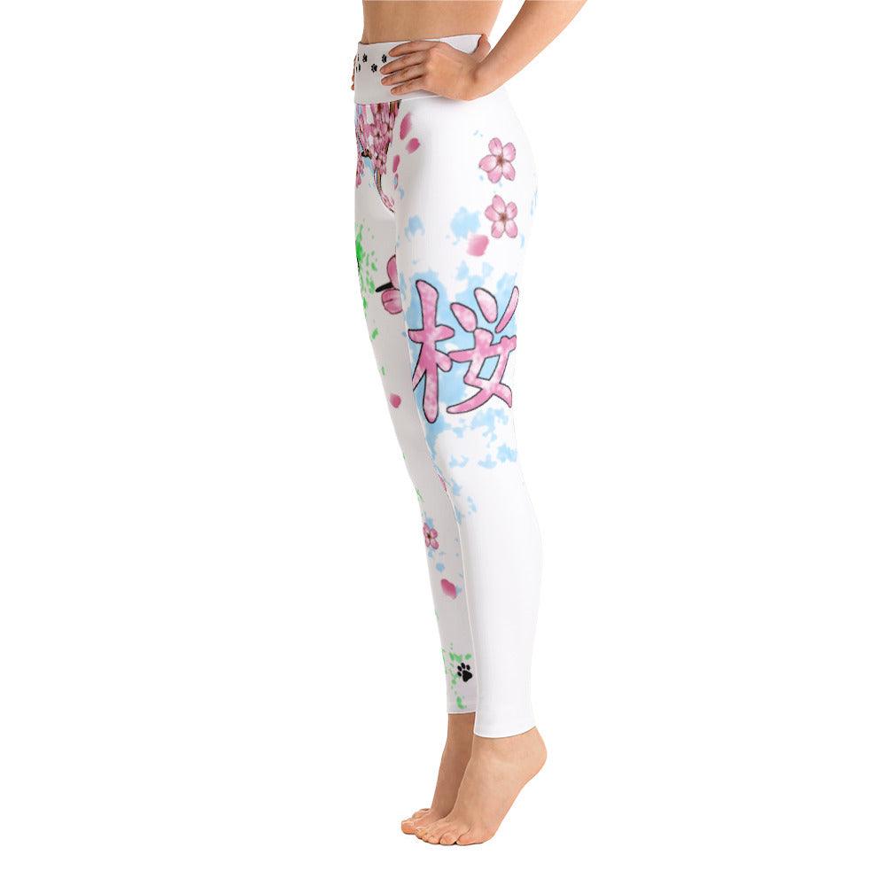 Shiba Inu Sakura Yoga Leggings - Rocky Mountain Dragons LLC