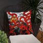 Red Imperial Dragon Basic Pillow - Rocky Mountain Dragons LLC