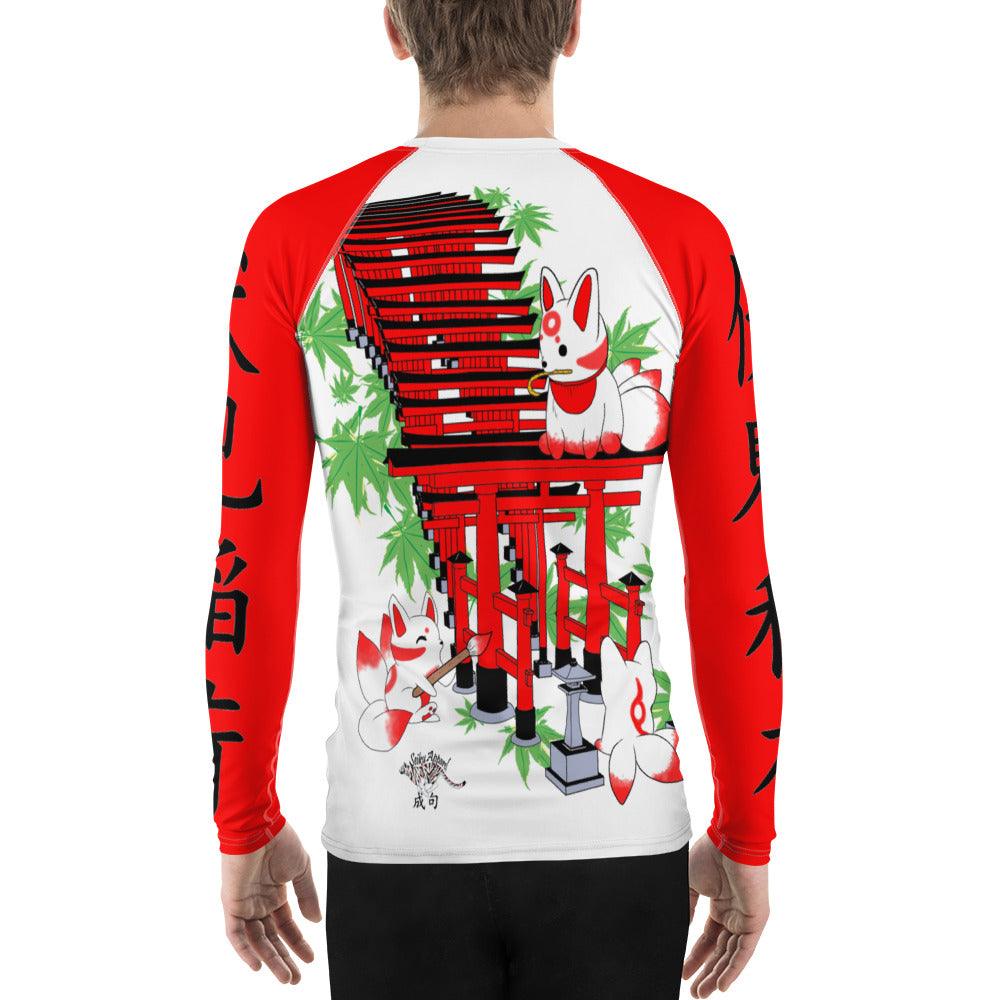 Chibi Inari Temple Men's Rash Guard - Rocky Mountain Dragons LLC