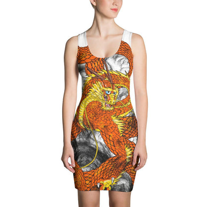 Orange Imperial Dragon Dress - Rocky Mountain Dragons LLC