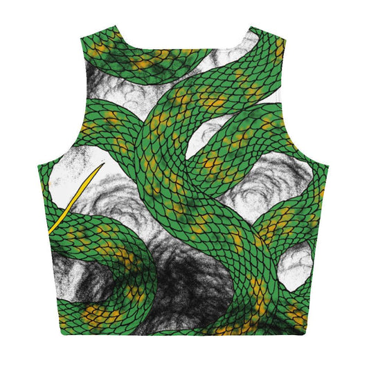 Forest Green Imperial Dragon Crop Top - Rocky Mountain Dragons LLC