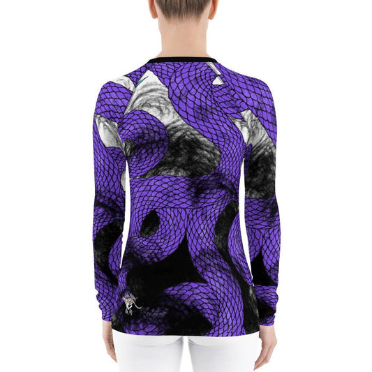 Purple Imperial Dragon Women's Long Sleeve Rash Guard - Rocky Mountain Dragons LLC