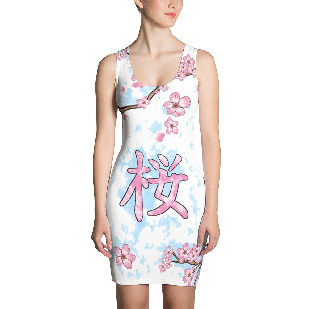 Sakura Shiba Print Dress - Rocky Mountain Dragons LLC