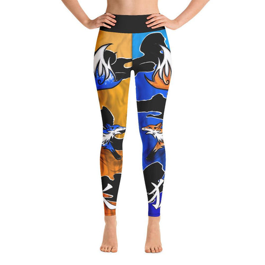 Fire Fox Yoga Leggings - Rocky Mountain Dragons LLC