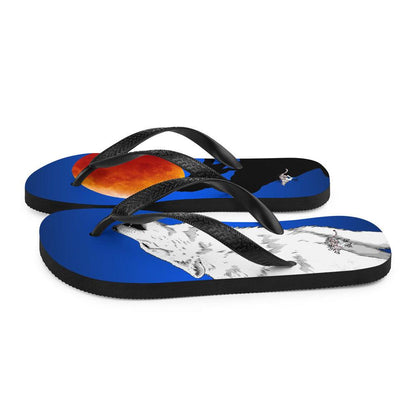 Howling Wolf Flip-Flops - Rocky Mountain Dragons LLC