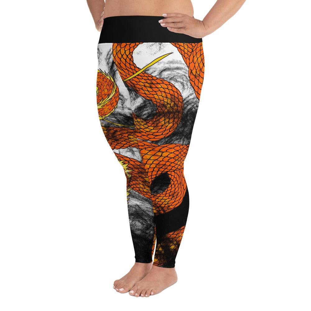 Imperial Dragon Plus Size Leggings - Rocky Mountain Dragons LLC