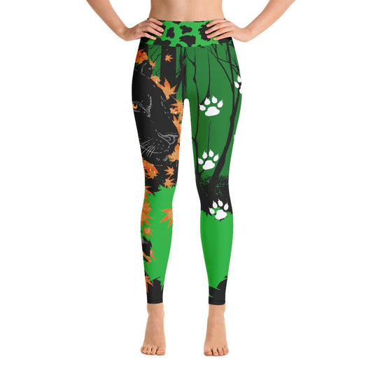 Black Panther Yoga Leggings - Rocky Mountain Dragons LLC