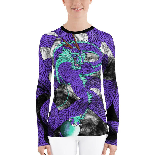 Purple Imperial Dragon Women's Long Sleeve Rash Guard - Rocky Mountain Dragons LLC