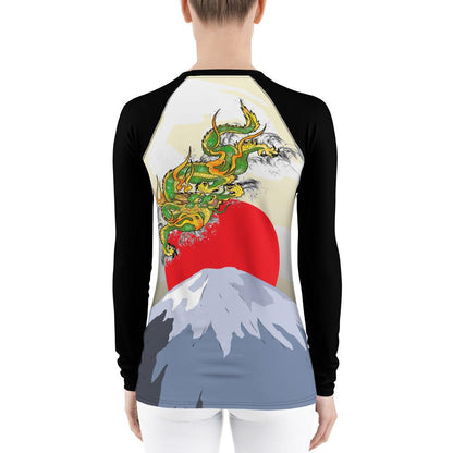 Catching the Sun Dragon Women's Rash Guard - Rocky Mountain Dragons LLC