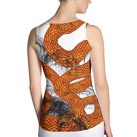 Orange Imperial Dragon Women's Tank Top - Rocky Mountain Dragons LLC