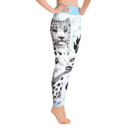 Snow Leopard Yoga Leggings - Rocky Mountain Dragons LLC