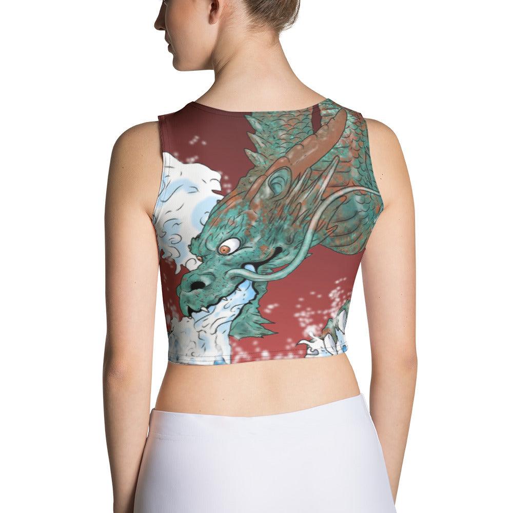 Dragon of the Waves Crop Top - Rocky Mountain Dragons LLC