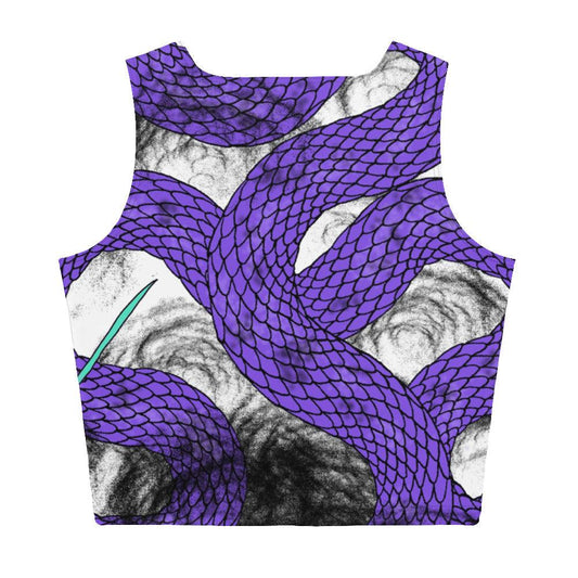 Purple Imperial Dragon Crop Top - Rocky Mountain Dragons LLC