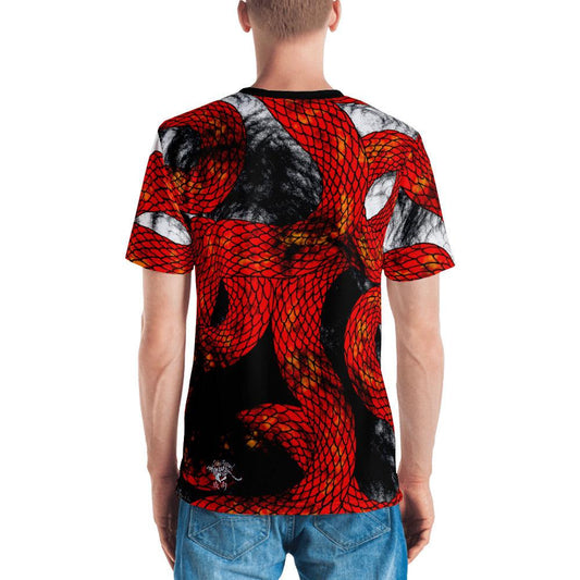Red Imperial Dragon Men's Crew Neck T-Shirt - Rocky Mountain Dragons LLC
