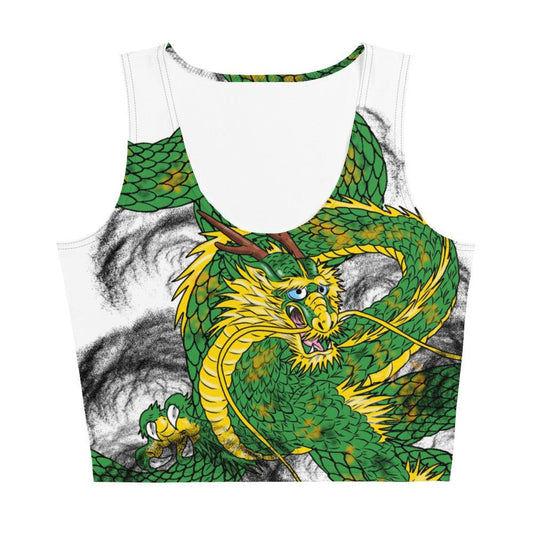 Forest Green Imperial Dragon Crop Top - Rocky Mountain Dragons LLC