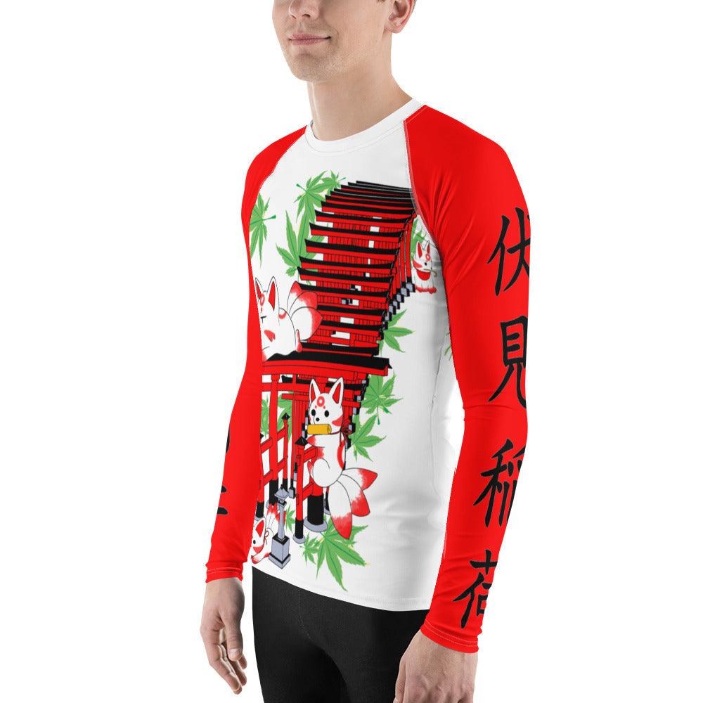 Chibi Inari Temple Men's Rash Guard - Rocky Mountain Dragons LLC