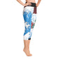 Dragon of the Waves Yoga Capri Leggings - Rocky Mountain Dragons LLC