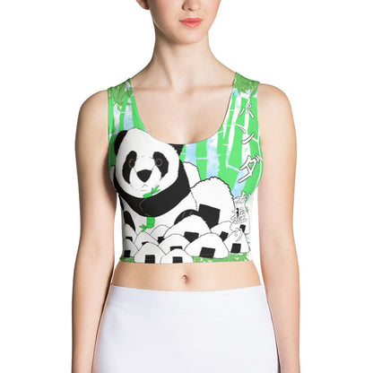 Panda Rice Ball Crop Top - Rocky Mountain Dragons LLC