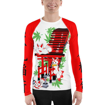 Chibi Inari Temple Men's Rash Guard - Rocky Mountain Dragons LLC