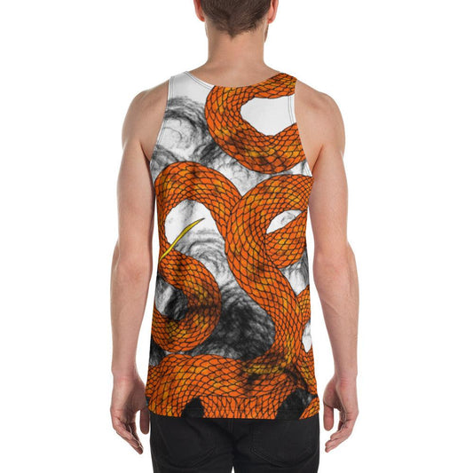 Orange Imperial Dragon Men's Tank Top - Rocky Mountain Dragons LLC