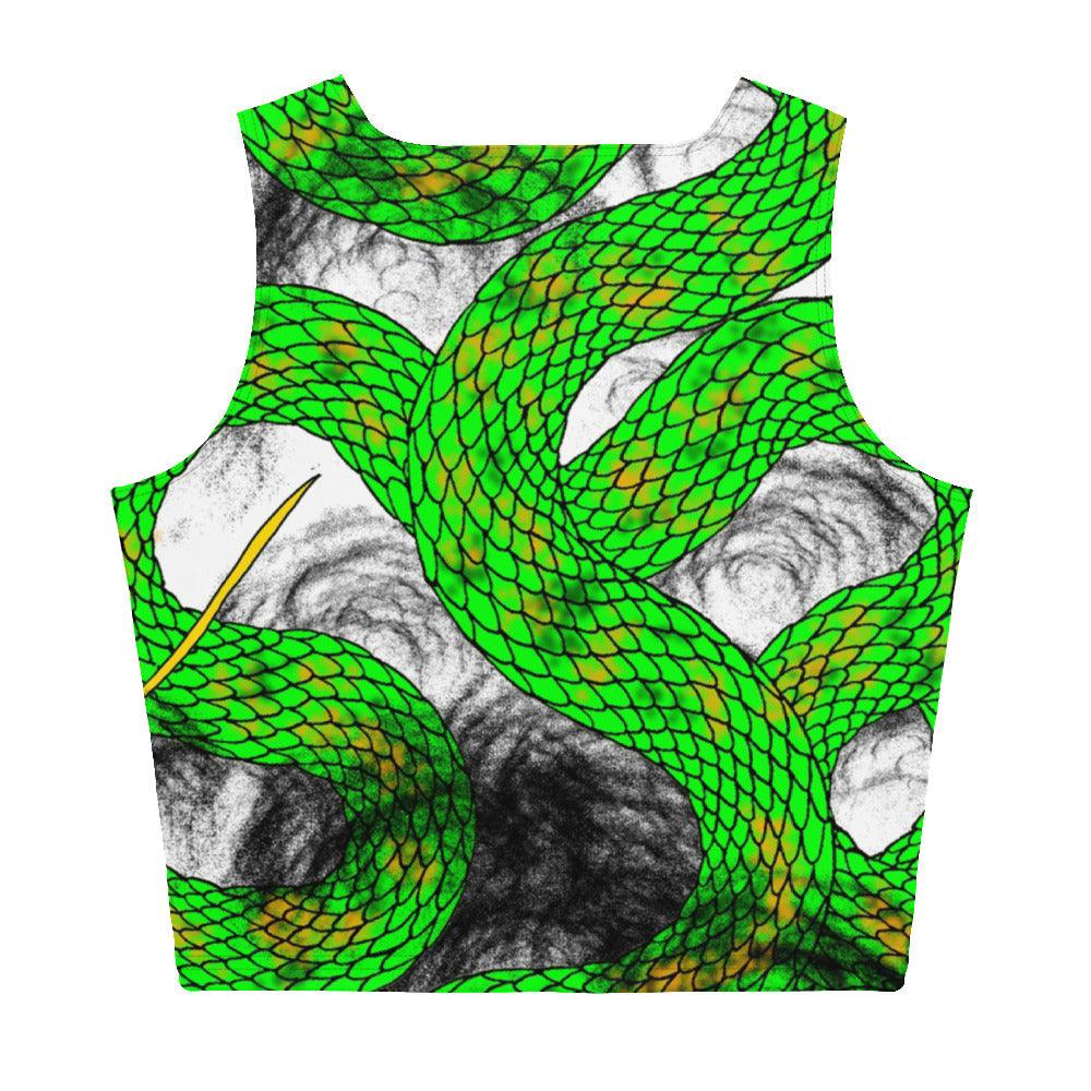 Lime Green Imperial Dragon Crop Top - Rocky Mountain Dragons LLC