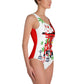 Chibi Inari Temple One-Piece Swimsuit - Rocky Mountain Dragons LLC