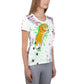 Sakura Shiba Women's Athletic T-shirt - Rocky Mountain Dragons LLC