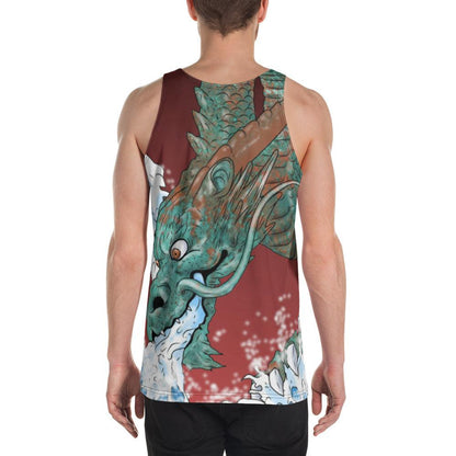 Dragon of the Wave Men's Tank Top - Rocky Mountain Dragons LLC
