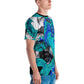 Teal Imperial Dragon Men's Crew Neck T-Shirt - Rocky Mountain Dragons LLC